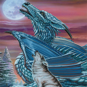Ed Beard Jr. Dragon and the Wolf Steam Deck Handheld Gaming Computer Skin